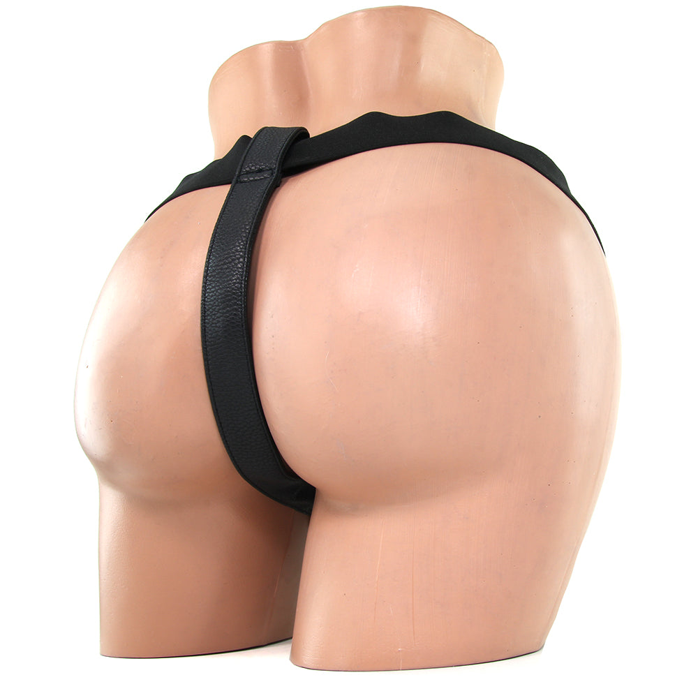 Realistic 8 Inch Strap-On in Black