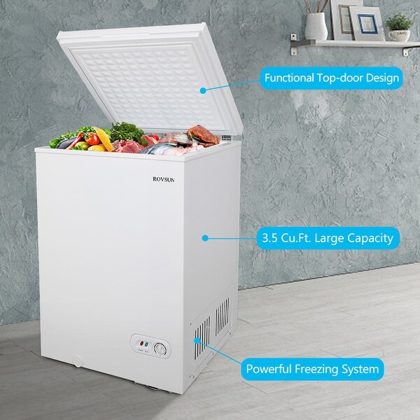 3.5-Cu.ft Single Door Freezer， White