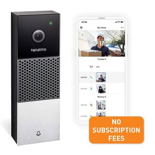 Legrand Netatmo Smart Home 1080P No Subscription Wired Video Doorbell NDBUS