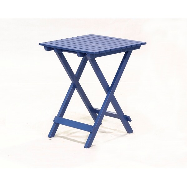 Wood Patio Folding Side Table