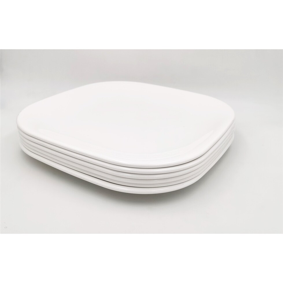 White square plates (Set of 6)   Modern   Contemporary   Square