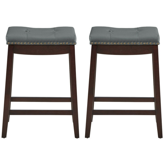 Costway 42893706 Set of 2 24 Inch Height Backless ...