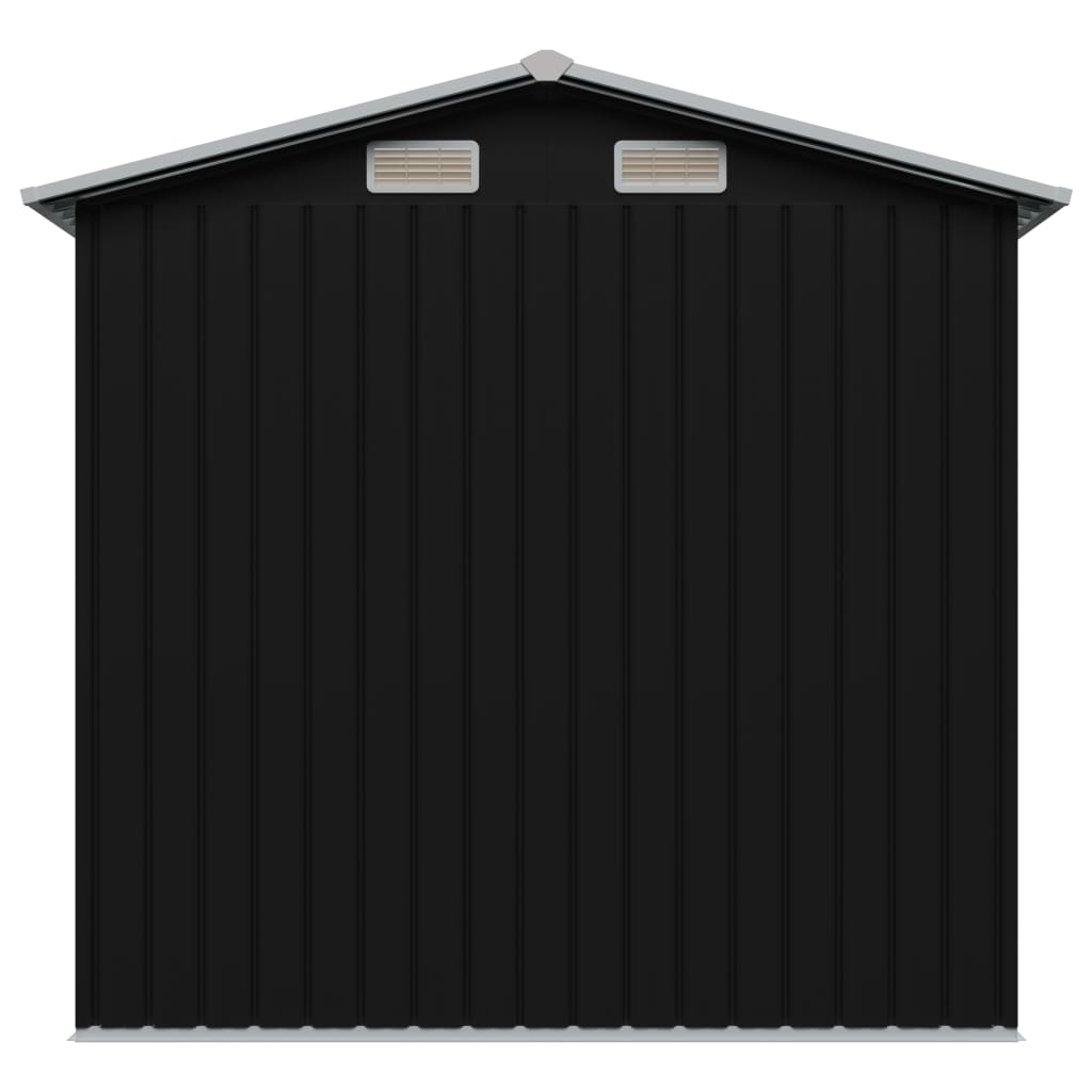 Charmma Garden Storage Shed Anthracite Steel 80.3"x52"x73.2"