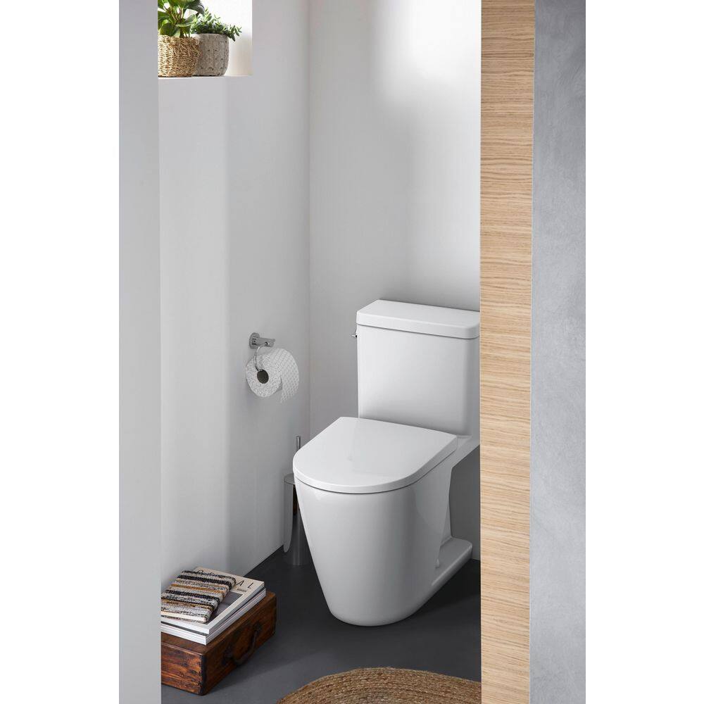 Duravit D-Neo 1-piece 1.28 GPF Single Flush Round Toilet in. White Seat Not Included 20080100U3