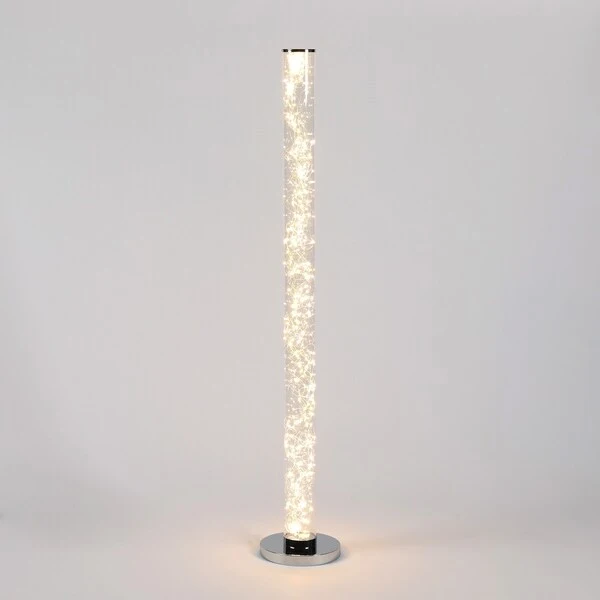 49 In. Exposed Rope LED Minari Clear Column Floor Lamp