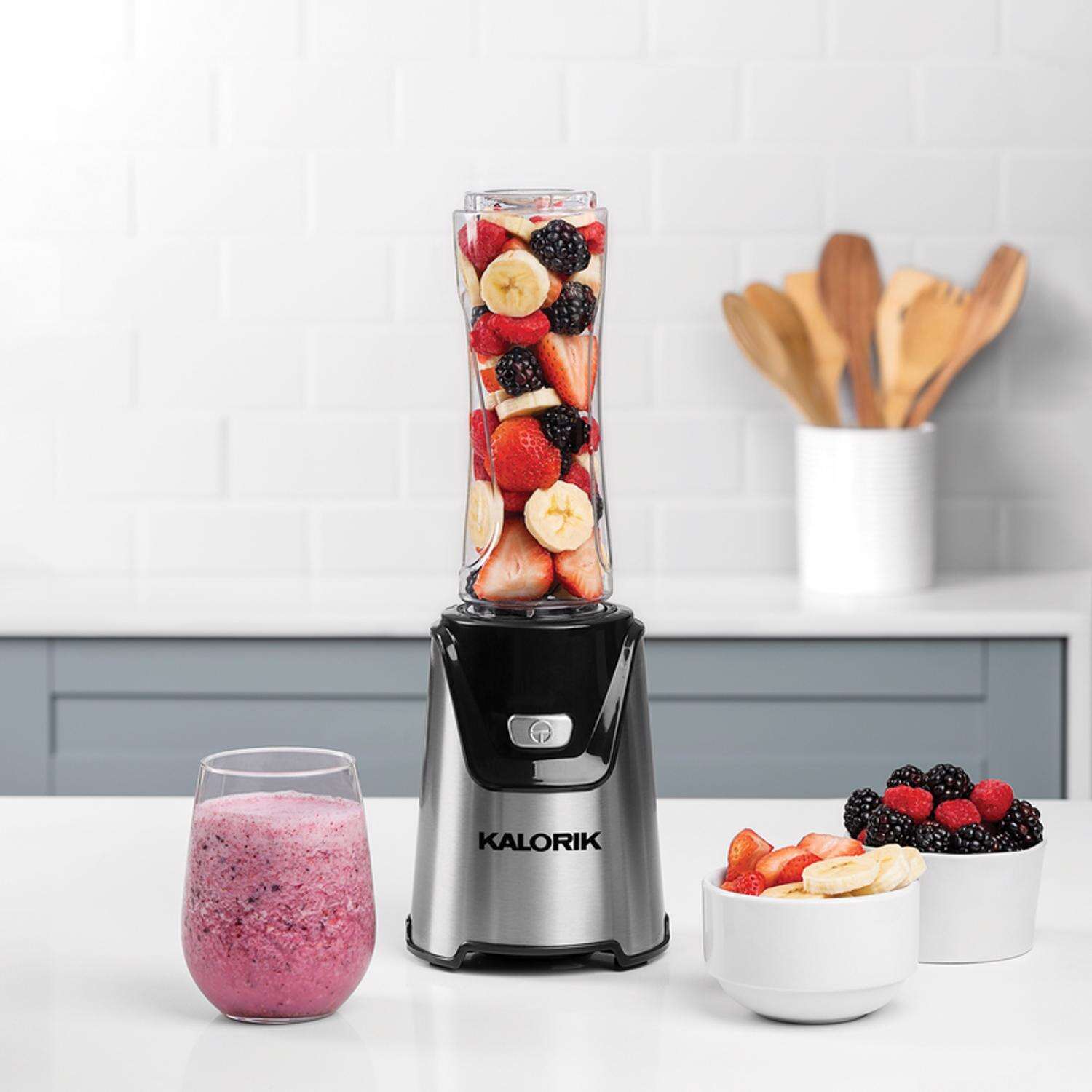 Kalorik Black/Silver Stainless Steel Blender and Juicer 20 oz 1 speed