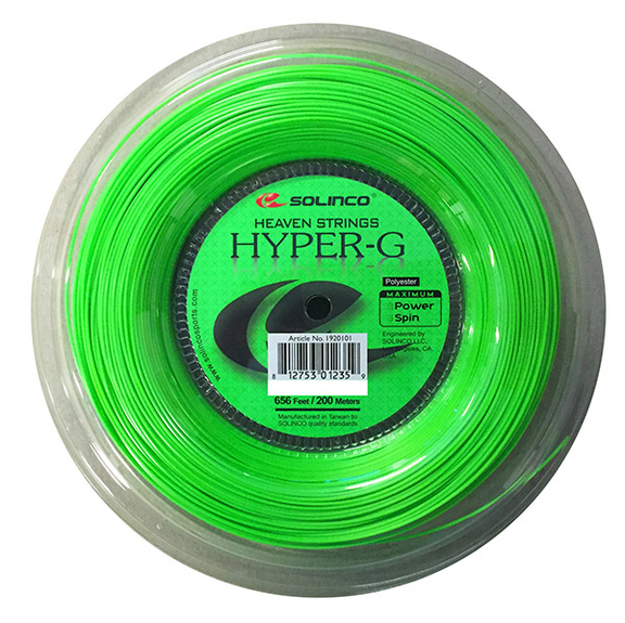 Solinco BSHG66 Hyper G Reel 656' (Lime)