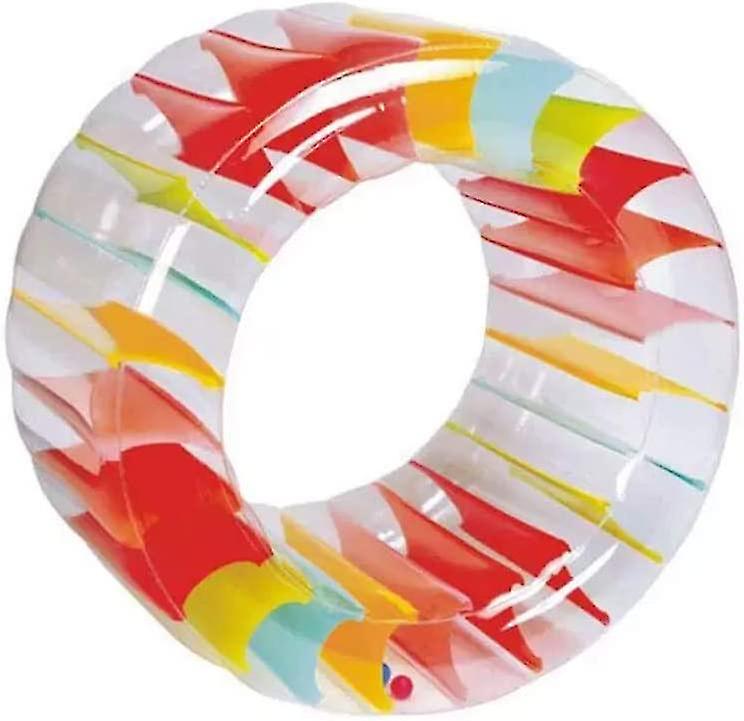 Mortime Inflatable Roller Float， 40#34; Colorful Water Wheel， Swimming Pool Roller Toy For Kids And Adults Outdoors