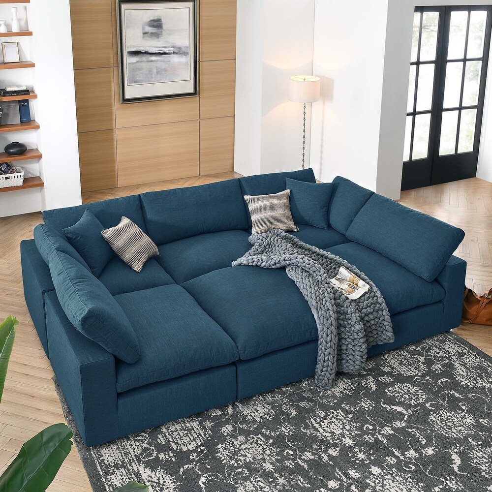 Commix Down Filled Overstuffed 6 Piece Sectional Sofa