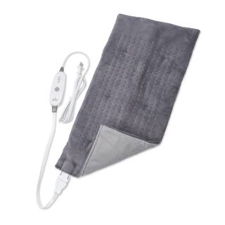 CALMING HEAT 13.78 in. W X 25.59 in. D Weighted Heating Pad in Gray CWT01106