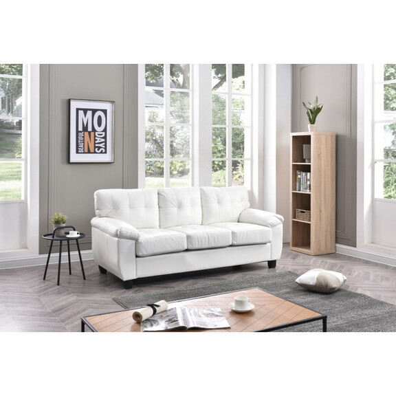 Glory Furniture Gallant G907A S Sofa  WHITE B078S0...