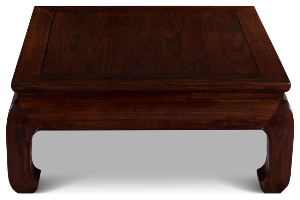 Dark Espresso Elmwood Ming Square Asian Coffee Table   Asian   Coffee Tables   by China Furniture and Arts  Houzz