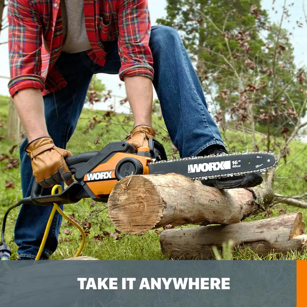 Worx WG303.1 16 in. 14.5 Amp Electric Chainsaw