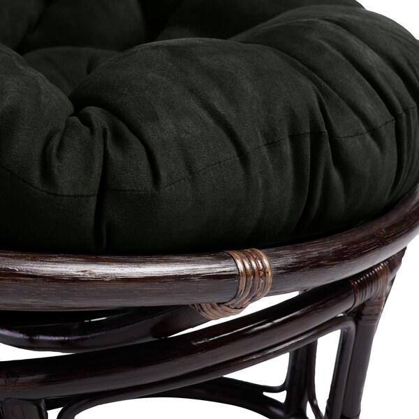 Bali 42-inch Papasan Chair with Microsuede Cushion