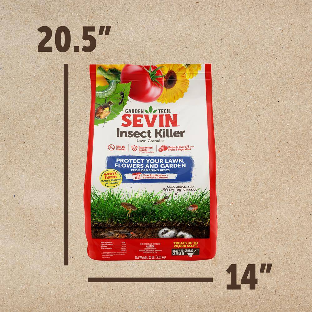 Sevin 20 lbs. Lawn Insect Killer Granules 100530129