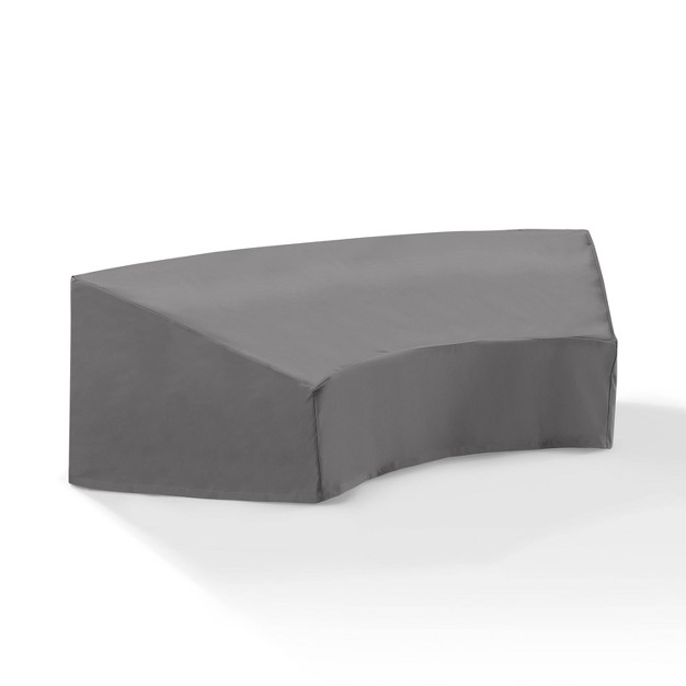 Crosley Outdoor Catalina Round Sectional Furniture Cover Gray