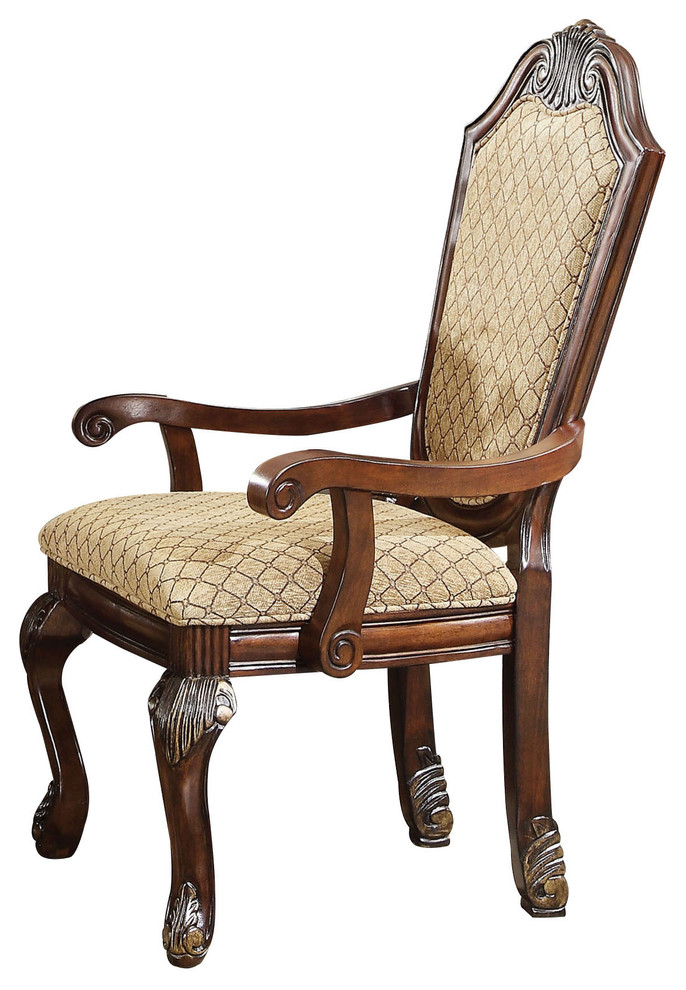 Acme Chateau de Ville Arm Chair  Espresso  Set of 2  64078   Victorian   Dining Chairs   by Acme Furniture  Houzz