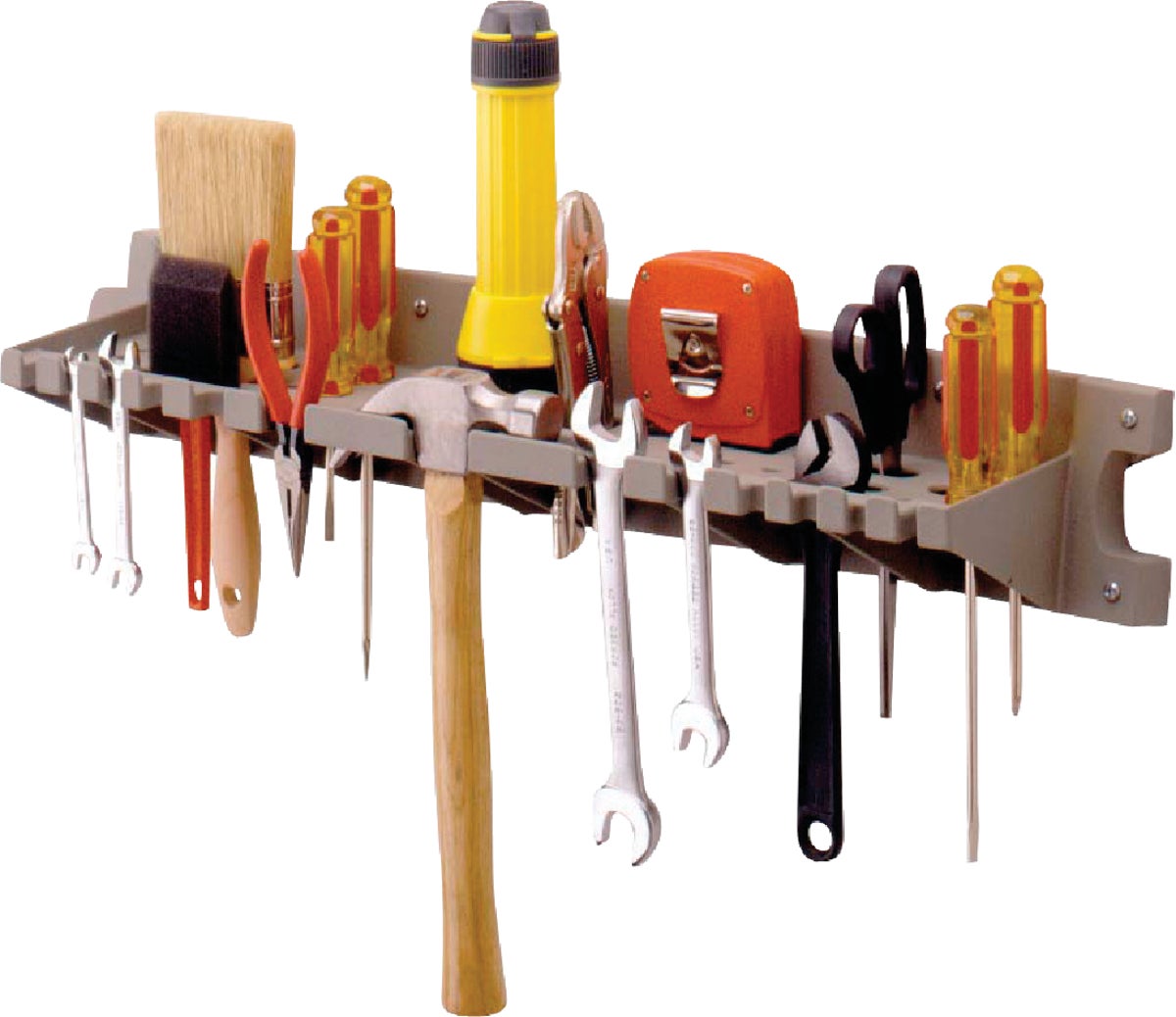 Suncast Hand Tool Rack Organizer Gray