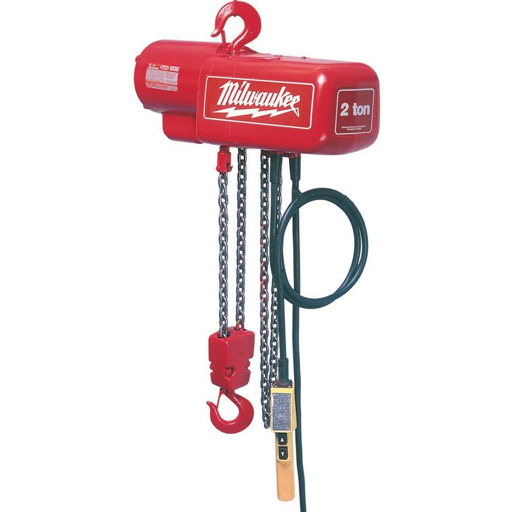 MW 12-Ton 10 ft. Electric Chain Hoist 9562