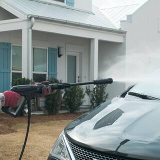 Earthwise 2050 PSI 1.4 GPM Cold Water Electric Pressure Washer with Foam Cannon Bundle PW20502B