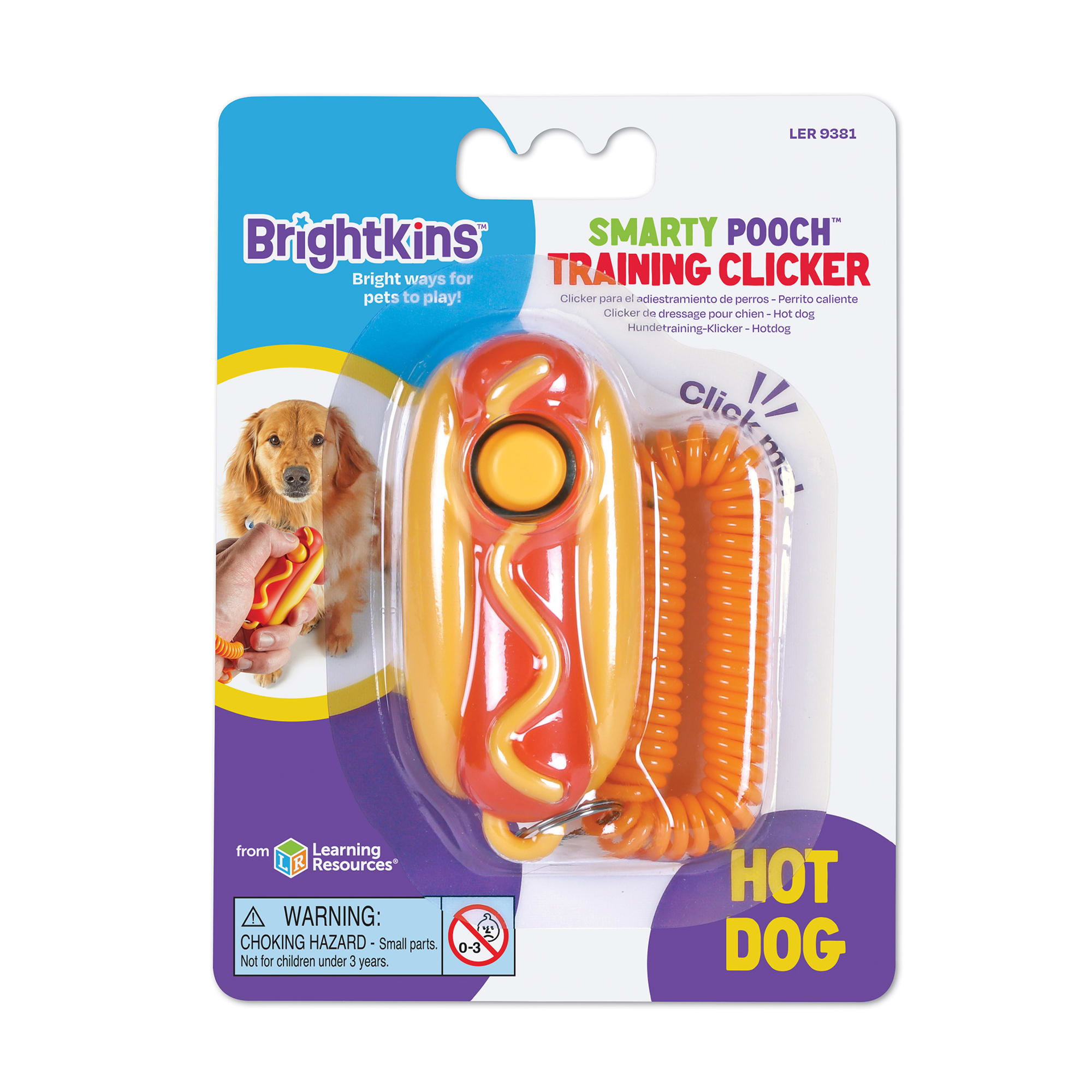 Brightkins Smarty Pooch Training Clicker Hot Dog