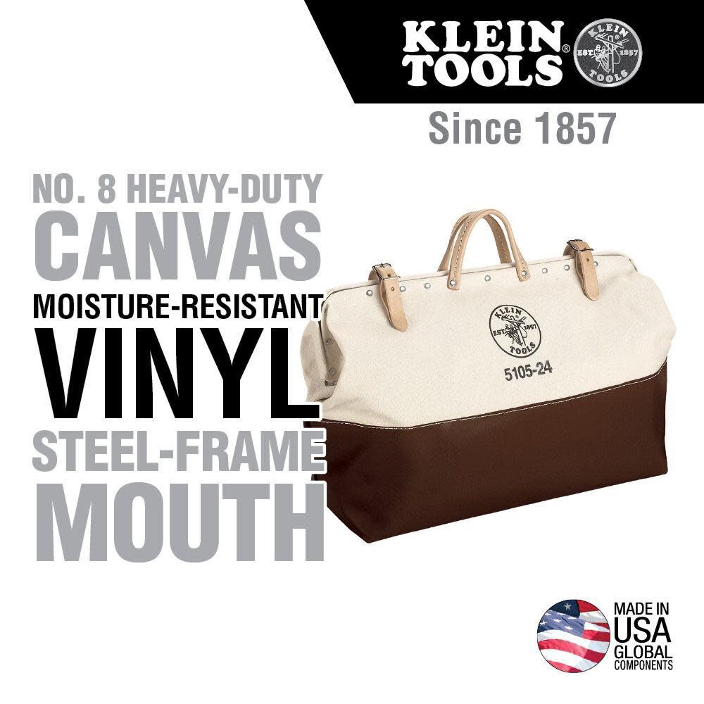 Klein Tools 24 High-Bottom Canvas Tool Bag 510524 from Klein Tools