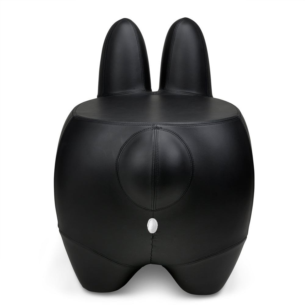 Kidrobot Art Giant Leather Smorkin' Labbit Stool by Frank Kozik - Black Edition