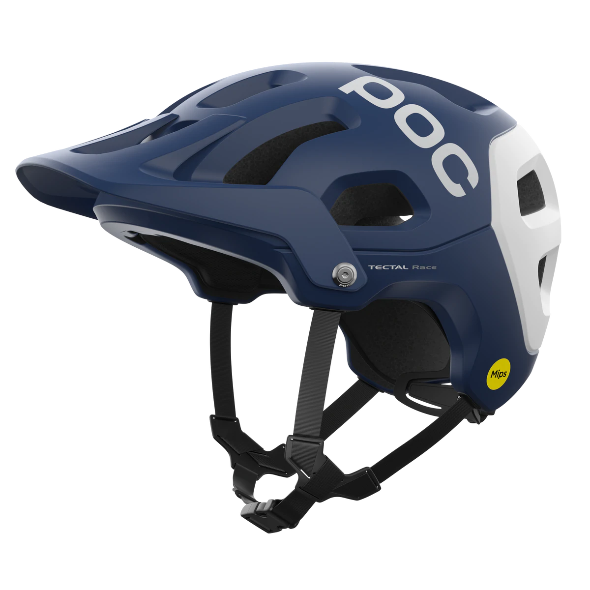 POC Tectal Race MIPS MTB Helmet - Lead Blue-Hydrogen White Matt