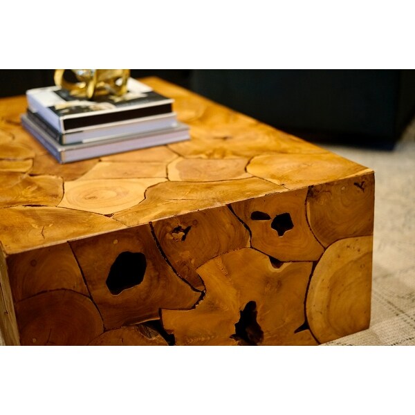 Posh Pollen Palmdale Teak Coffee Table - Natural