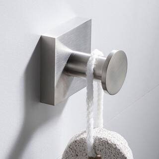 KRAUS Ventus Bathroom Robe and Towel Hook in Brushed Nickel KEA-17701BN