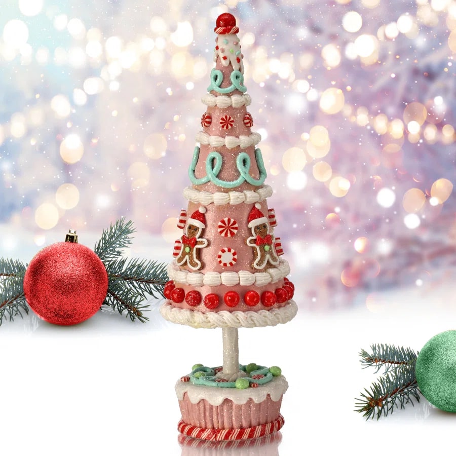 13 Ice Cream Cone Gingerbread Candy Tree