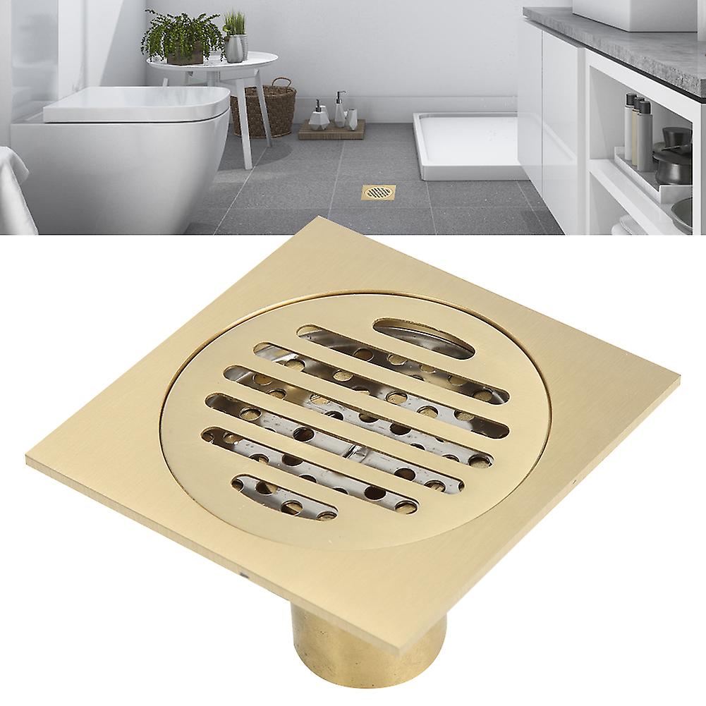 Square Shape Single Use Floor Drain Anti-Odor Anti-Clog Shower Drain for Home Bathroom