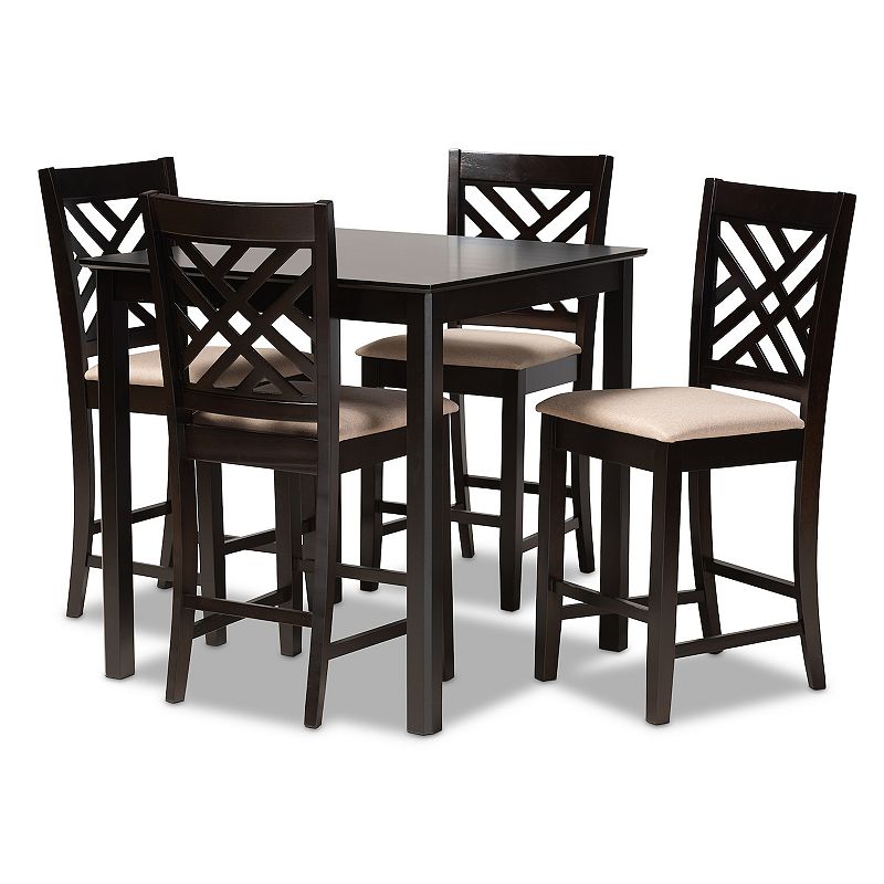 Baxton Studio Caron 5-Piece Pub Set