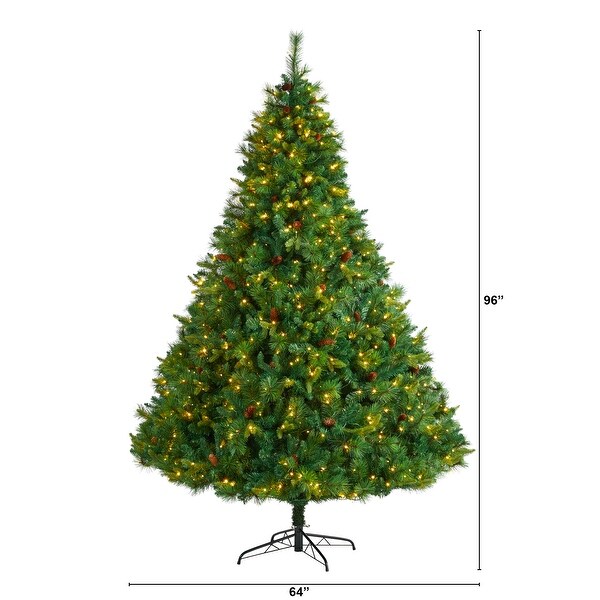 8' West Virginia Full Bodied Mixed Pine Christmas Tree