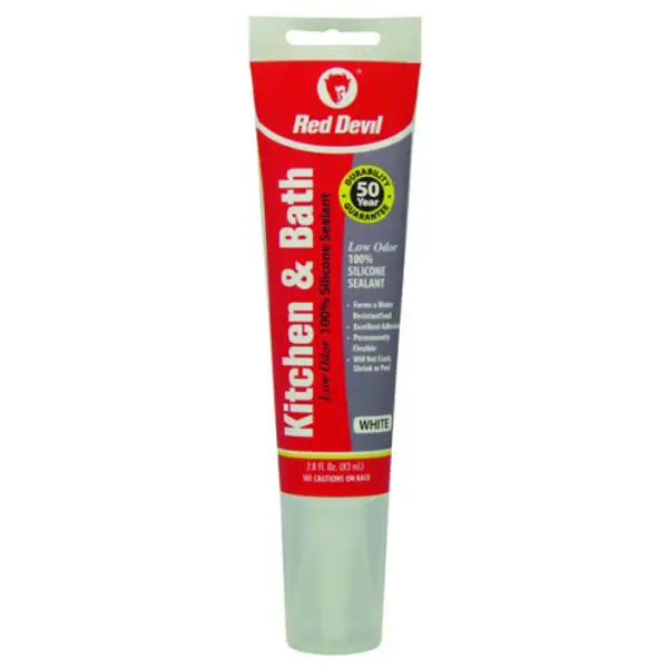 Red Devil Kitchen and Bath Low Odor Silicone Sealant