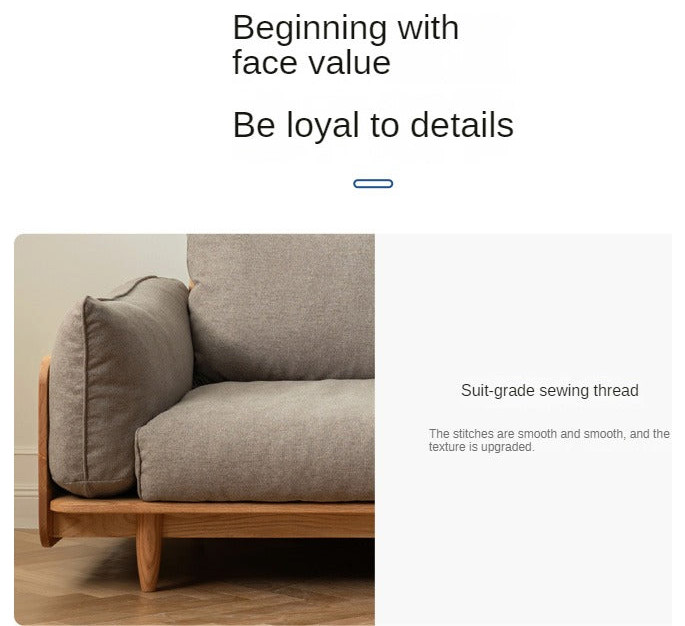 Oak Nordic Solid Wood Sofa   Midcentury   Sofas   by GVAwood  Houzz