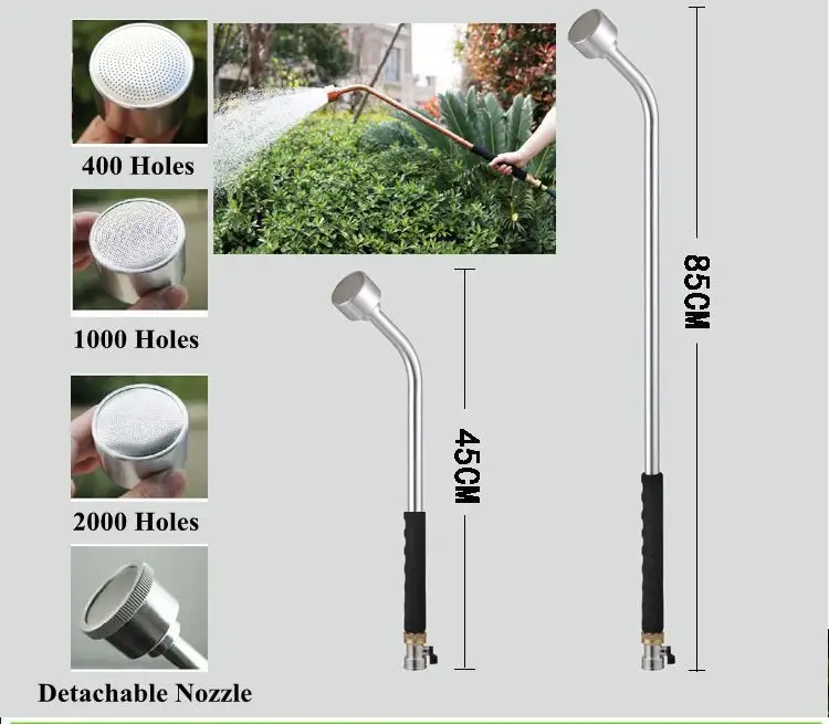 Plant Irrigation Watering Wand Flower Watering Sprayer Gardening Water Sprinkler Pet Garden Shower Wand 400 Holes