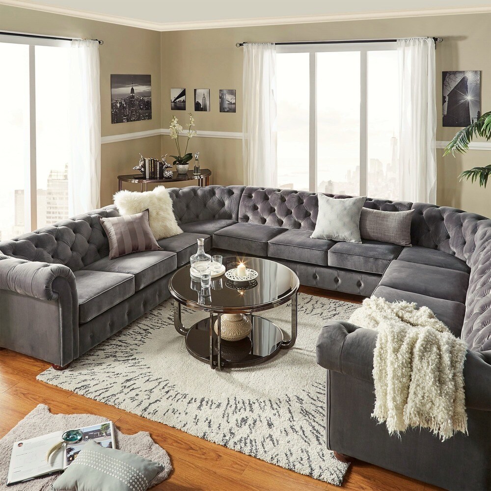 Knightsbridge Chesterfield 11 Seat Sectional by iNSPIRE Q Artisan