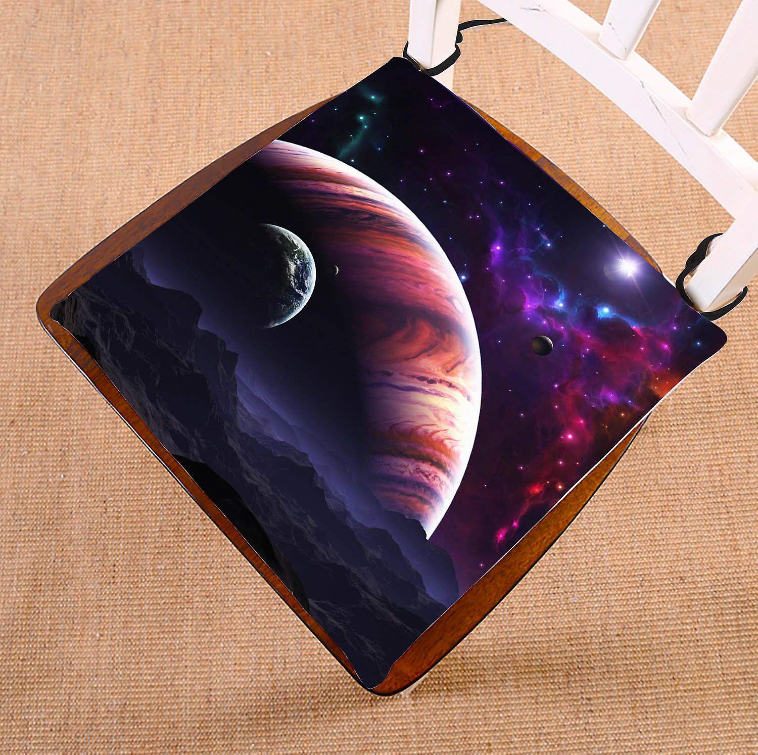 Nebula Galaxy Moon Space Planet Star Universe Art Chair Pad Seat Cushion Chair Cushion Floor Cushion 20x20inch