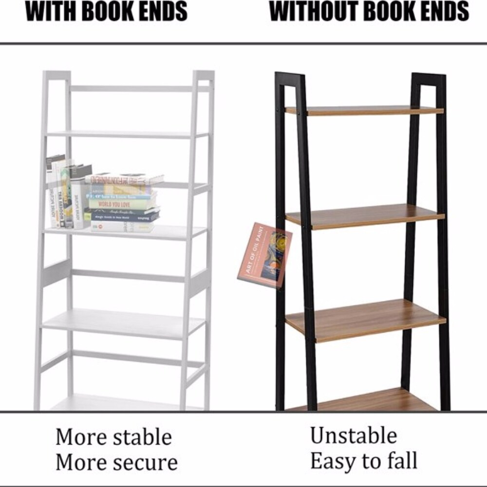 WTZ Bookshelf  Ladder Bookcase  4 Tier Tall Book case for Bedroom  Living Room  Office   20.6\