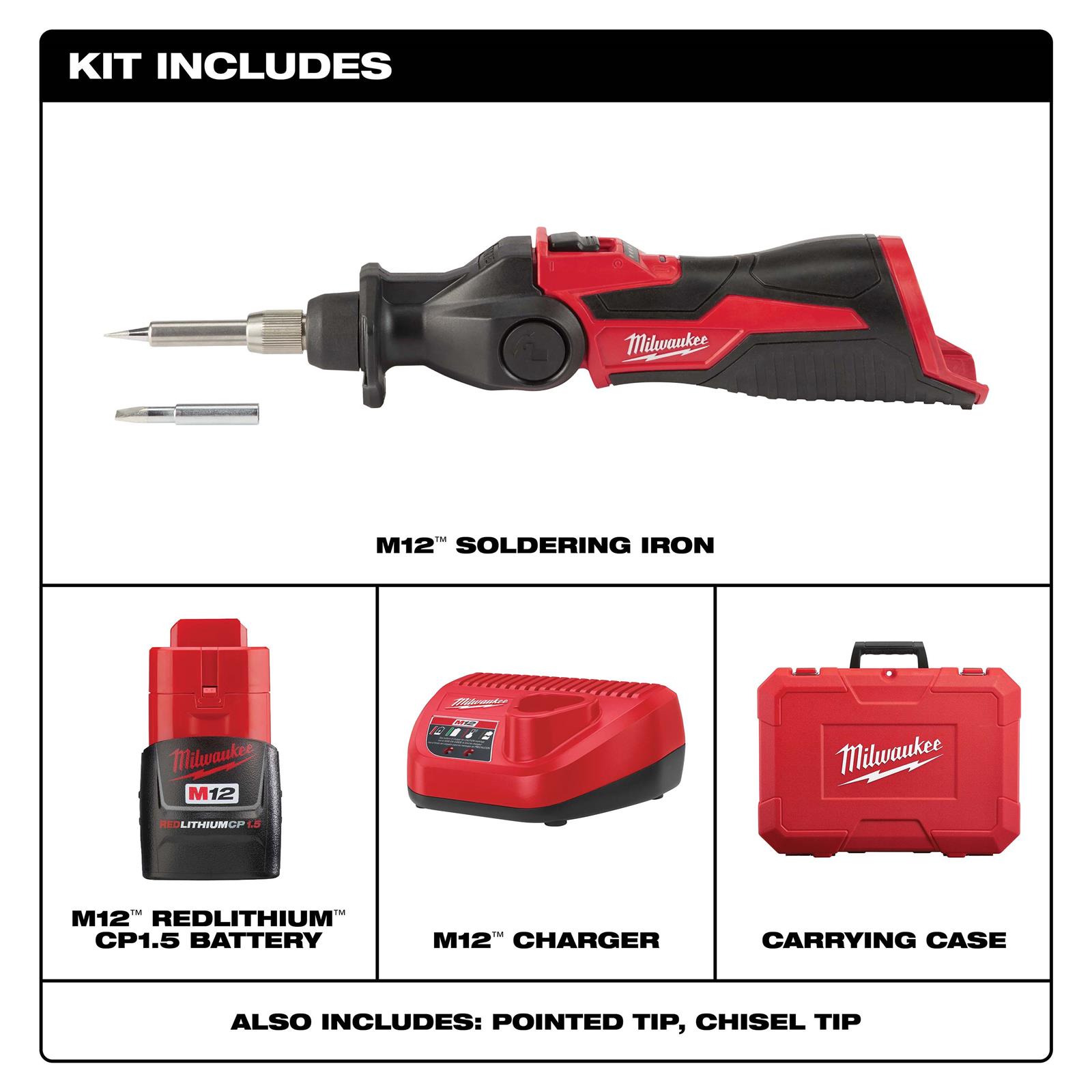 Milwaukee Tool 2488-21 Milwaukee M12 Soldering Irons