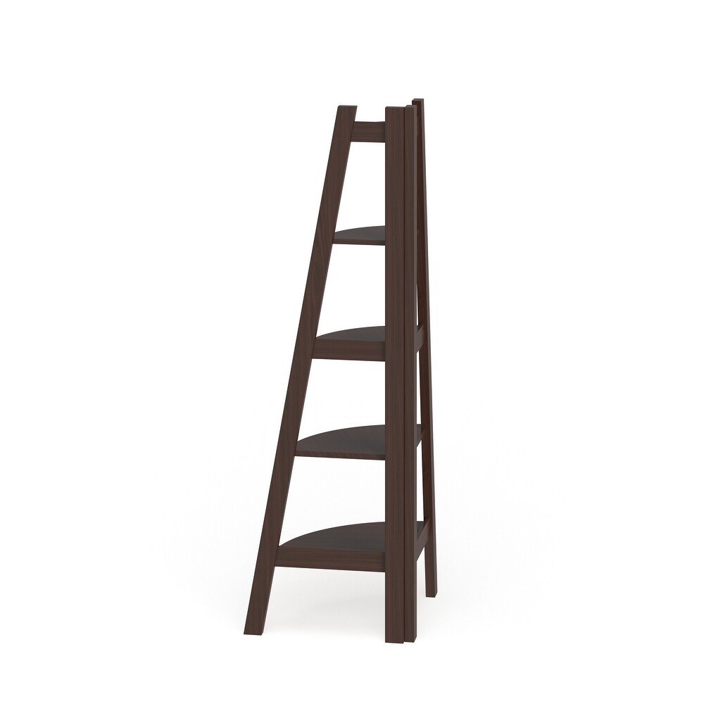 Kiki Transitional 5 Tier Corner Ladder Display Bookshelf by Furniture of America