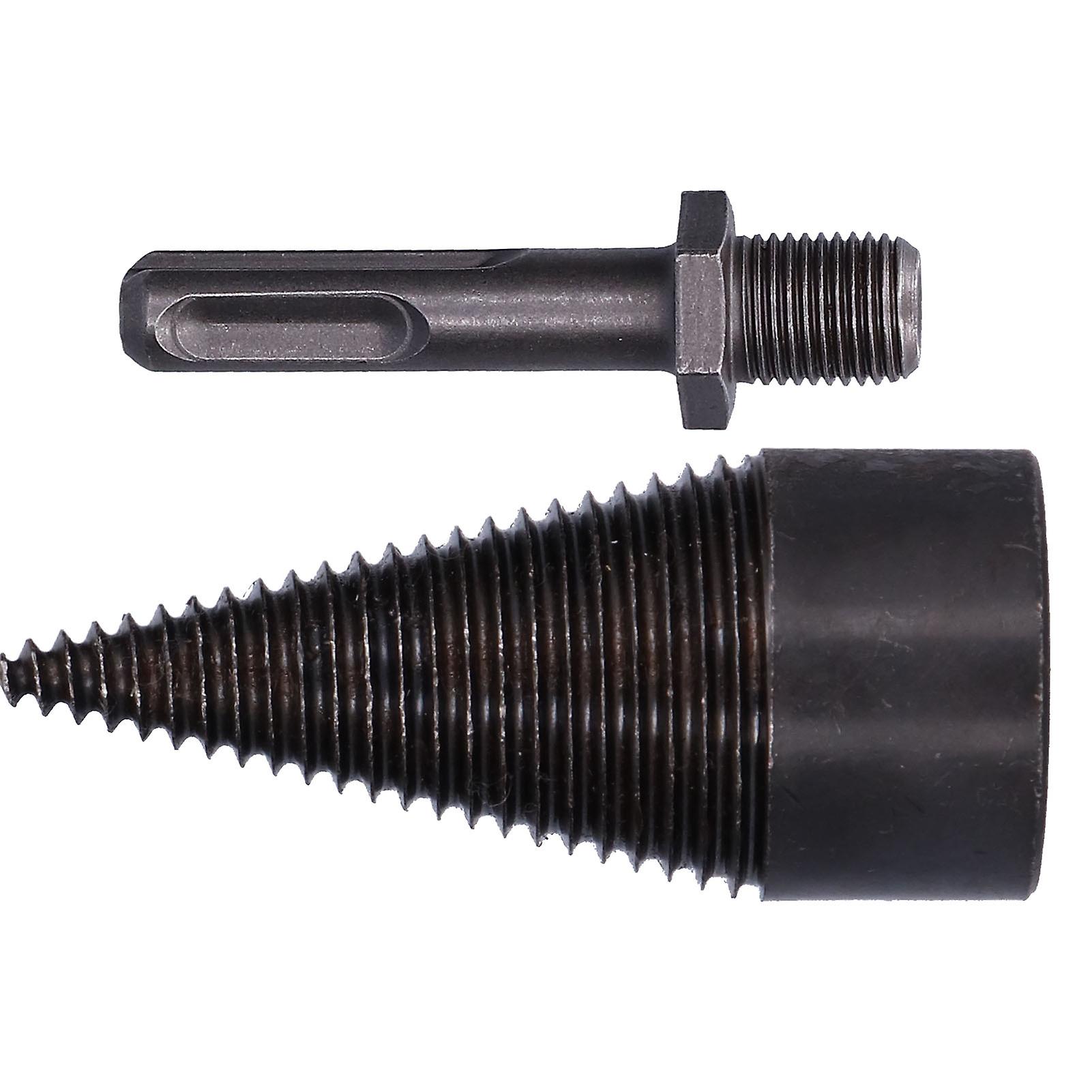 42mm Wood Splitter Bit Chopping Tool HighSpeed Steel for Electric Hammer Impact Drill(Round Handle )