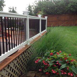 Weatherables Vilano 3 ft. H x 6 ft. W Vinyl White Railing Kit WWR-THDVA36-S6