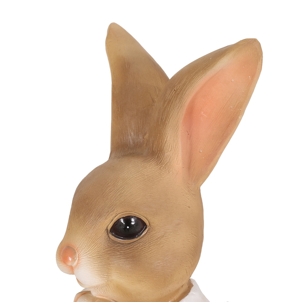 Kuhrs Outdoor Decorative Rabbit Planter by Christopher Knight Home   15.00\