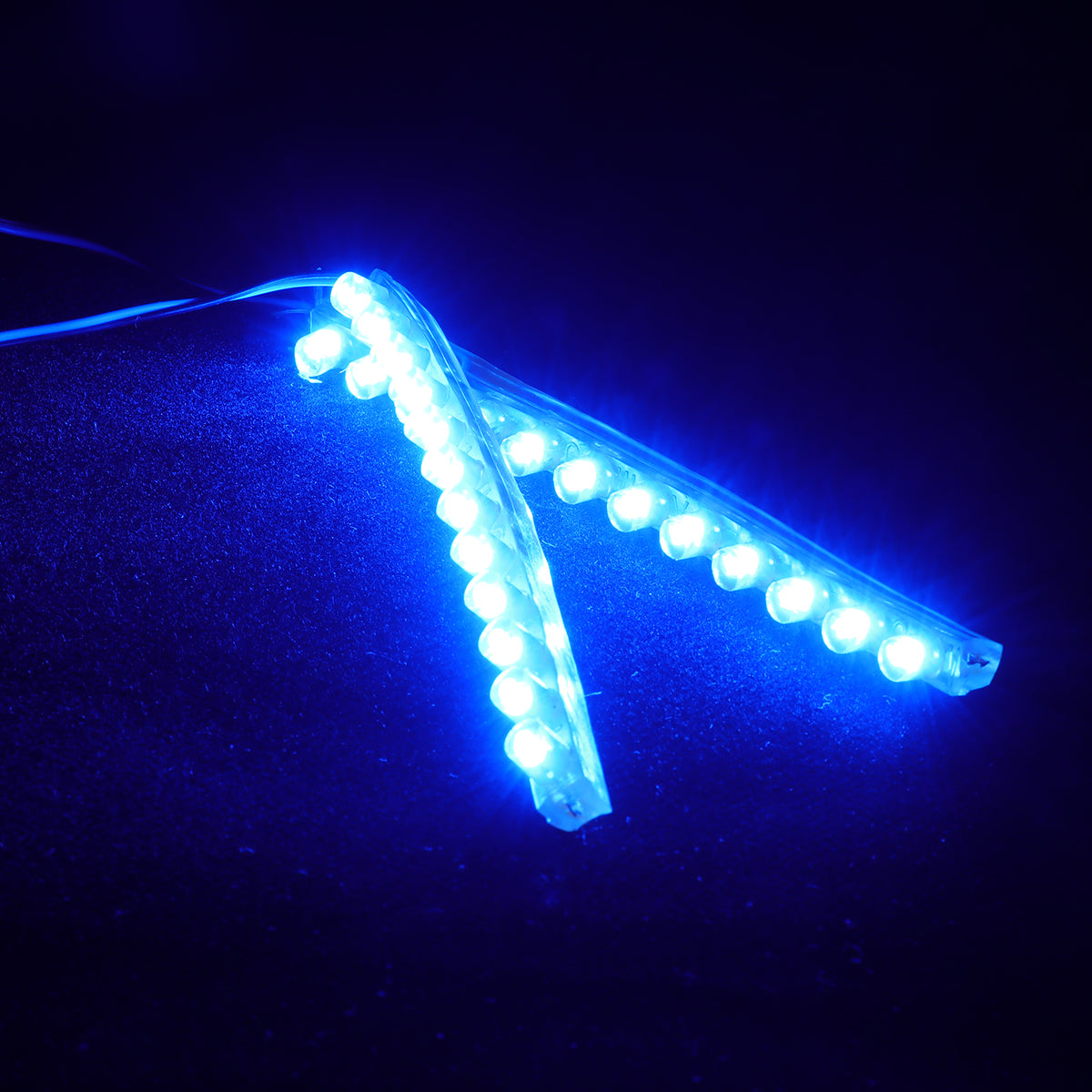 NICEXMAS 2pcs 12cm LED Light Bar for Roller Inline Roller Skates (Blue Light)