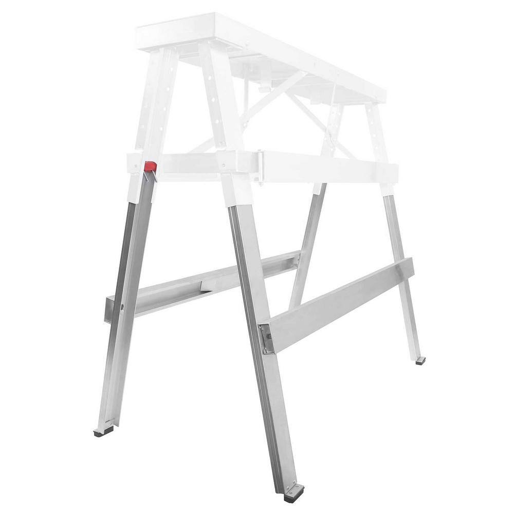 GYPTOOL 48 in. W x 34 in. H Aluminum Adjustable Sawhorse Bench Stepladder ACC-K-BN-LEGS.