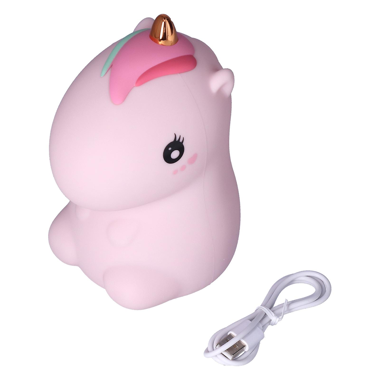 Cute Night Light Cute Usb Rechargeable Silicon Lamps With 7 Color Change For Kids