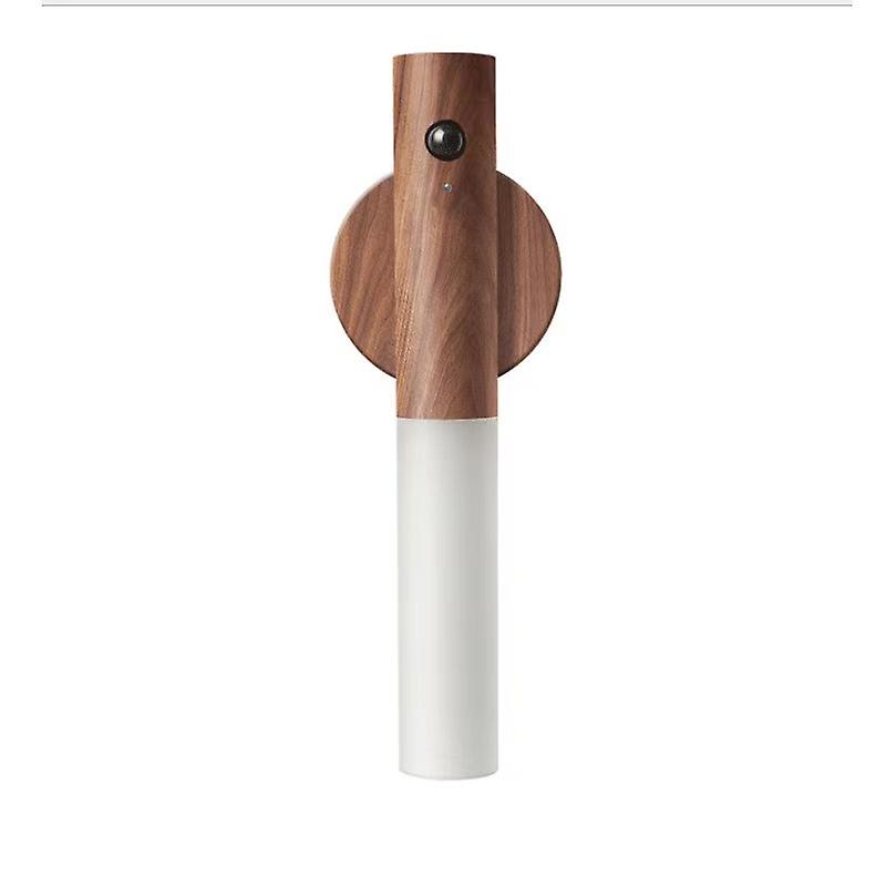 Wireless Motion Sensor， Smart Baton， Led Light， Magnetic Base And Usb Charging-ash Wood