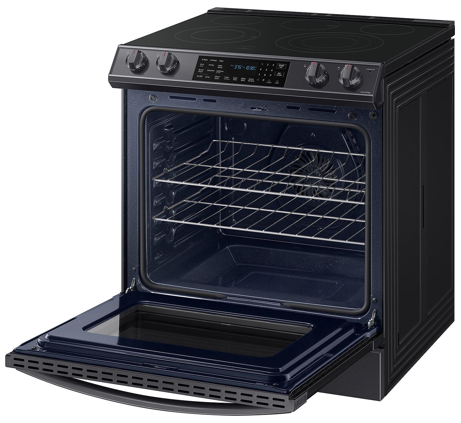  ADA 6.3 Cu. Ft. Fingerprint Resistant Black Stainless Steel Convection Slide-In Electric Range With Air Fry